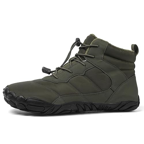 SWZEC Winter-Barfußschuh für Damen und Herren,Outdoorheld Winterschuhe Winter (37,Grün) von SWZEC