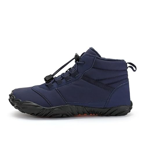 SWZEC Winter-Barfußschuh für Damen und Herren,Outdoorheld Winterschuhe Winter (38,Blau) von SWZEC