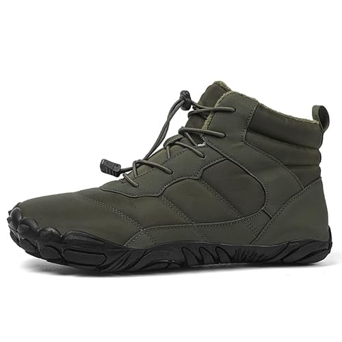 SWZEC Winter-Barfußschuh für Damen und Herren,Outdoorheld Winterschuhe Winter (41,Grün) von SWZEC