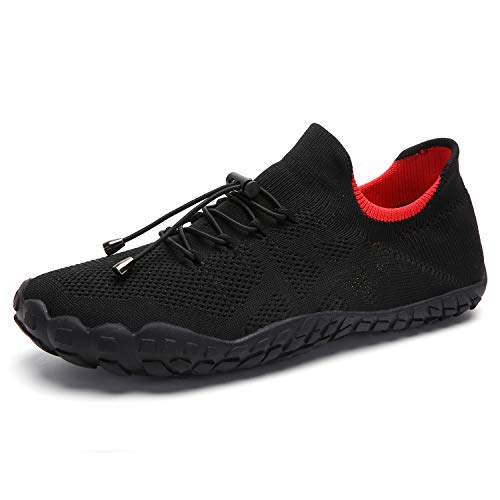 SWZEC Sneakly Classic -1.0 rutschfeste universal Barfußschuhe (41,Schwarz) von SWZEC