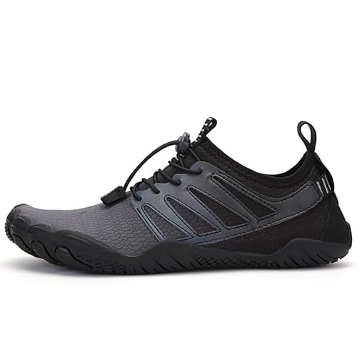 SWZEC Sneakly Pro - rutschfeste universal Barfußschuhe (Schwarz,44) von SWZEC