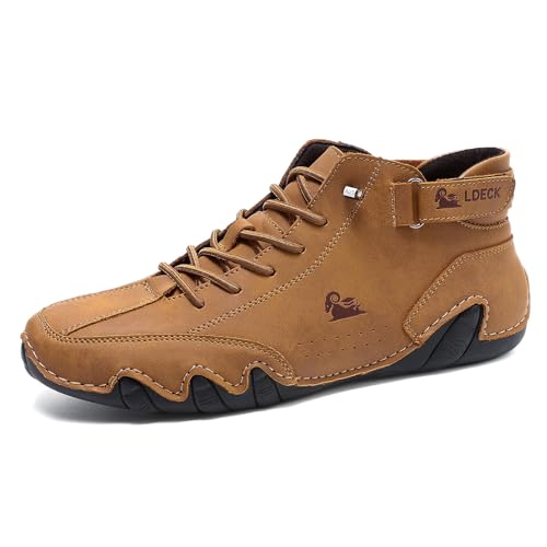 SWZEC Temala SoleComfort™ - Ultra-Bequemer Rutschfester Barfußschuh Aus Echtem Leder (Braun,49) von SWZEC