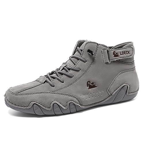 SWZEC Temala SoleComfort™ - Ultra-Bequemer Rutschfester Barfußschuh Aus Echtem Leder (Grau,40) von SWZEC