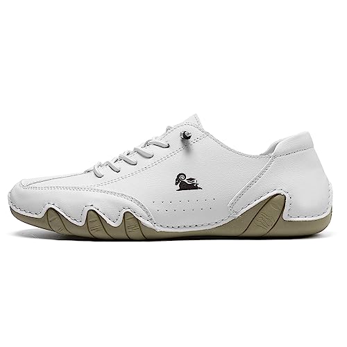 SWZEC Ultra-bequemer Barfußschuhe Unisex Herren Damen (50,Weiß) von SWZEC