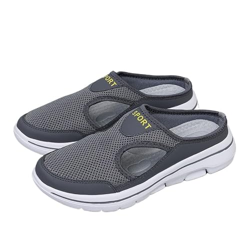 SWZEC WOLFF - KOMFORTABLE ATMUNGSAKTIVE SPORT-SANDALEN FÜR MÄNNER (Grau,42) von SWZEC