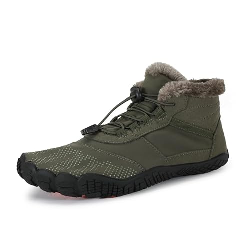 SWZEC barfußschuhe Winter Damen Herren - Outdoorheld Winterschuhe- Winterschuhe barfußschuhe Unisex (39,Grün) von SWZEC