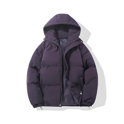 SWZEC Wolff- Klassisches Design Warme Kapuzenjacke (Lila,M) von SWZEC