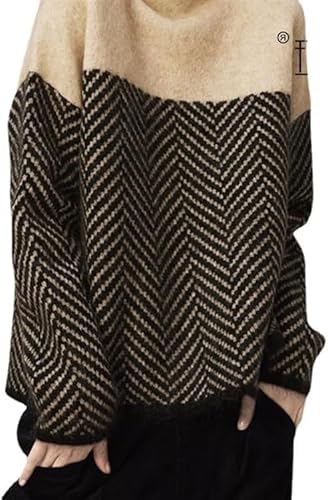 SWZEC Wolff - Warmer Norwegerpullover 2.0 （Eine Größe 65KG die folgende） (Beige,Eine Größe) von SWZEC