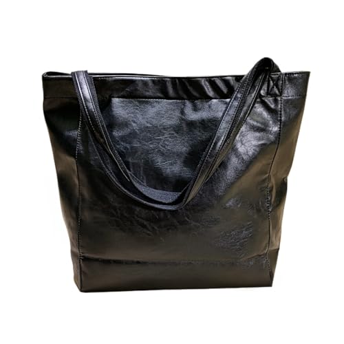 Wolffashion Wolff - Damen Lederschultertasche (Schwarz) von SWZEC