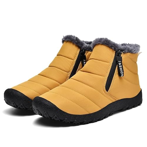 SWZEC barfußschuhe Winter Damen Herren Winterstiefel Unisex,Outdoorheld Winterschuhe Winter Pro 2.0 (40,Gelb) von SWZEC