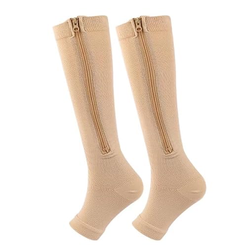 SWZEC orthosocks ZipFit Zehenfreie Kompressionsstrümpfe - stützstrümpfe Damen mit reißverschluss SWZEC orthosocks ZipFit Zehenfreie Kompressionsstrümpfe - stützstrümpfe Damen mit reißverschluss von SWZEC