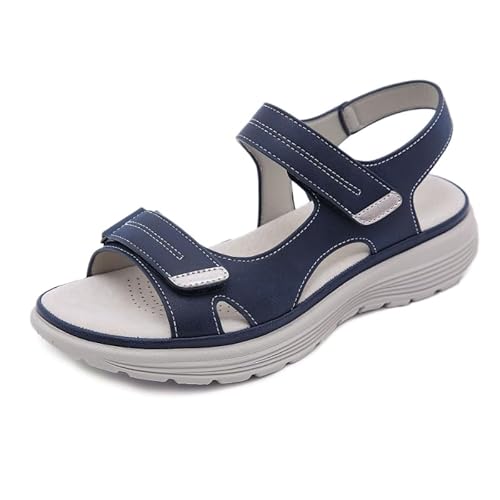 SWZEC pintaro-shop NALLY Orthopädische Sandalen Damen (Blau,37) von SWZEC