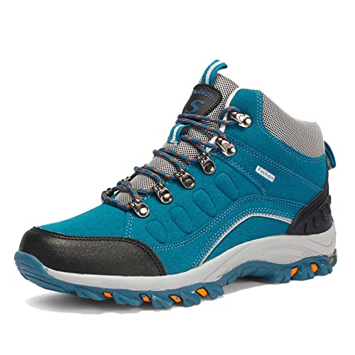 SWZEC reuniten Ergo Aura Ergonomischer Outdoor- und Wanderschuhe rutschfest Herren Damen Orthopedic Outdoor Running Trail Hiker Casual Hiking Boots (42,Blau) von SWZEC