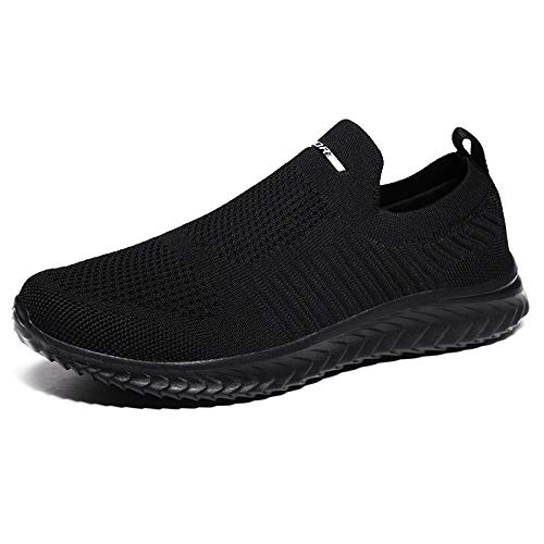 SlimCare I Orthopädische Schuhe - Slip On PRO 2.0 Bequeme Sneaker (42,Schwarz) von SWZEC
