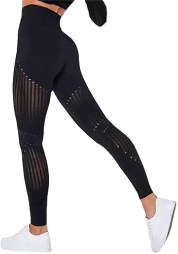 Anti-Cellulite-Kompressions-Leggings - Wolff (L,Schwarz) von SWZEC