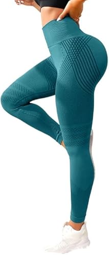 Wolff Anti Cellulite Leggings Mit Kompression 3D (S,Grün) von SWZEC