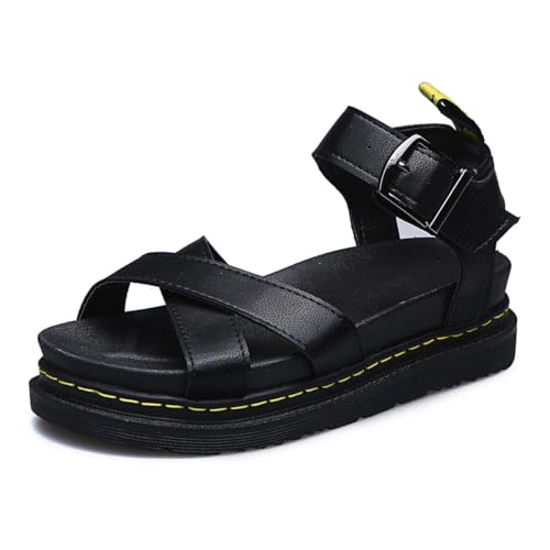 Zaviera Orthopädische sportliche Sandalen - Raine (41,Schwarz) von SWZEC