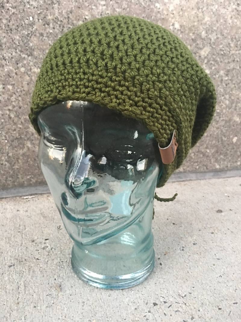 Damen Teens Gehäkelte Slouchy Beanie Baskenmütze Hut Skully The Shereice von SWadesHandmades