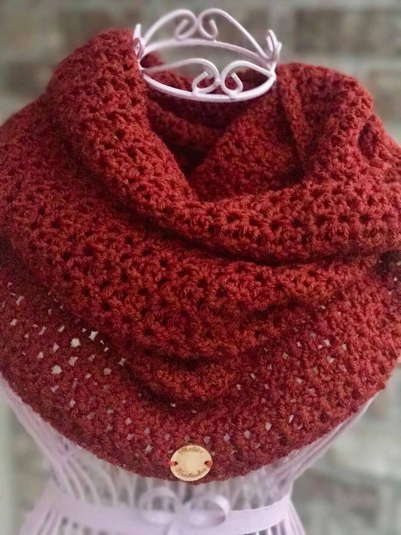 "Frauen-Breit Gehäkelte Cowl Schlauchschal "The Fall Back Cowl" von SWadesHandmades
