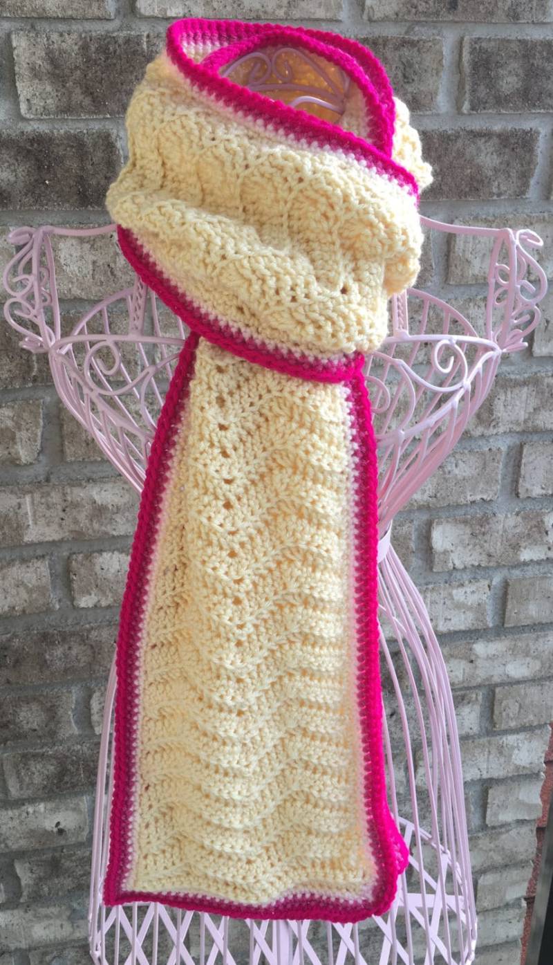 Frauen Teens Häkeln Chevron Schal "The Tonyachevronscarf" von SWadesHandmades