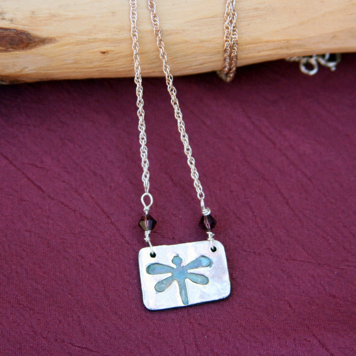Libelle Halskette Charm Libelle Halskette Charm von SWearJewelry