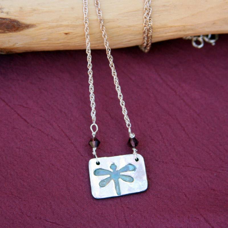 Libelle Halskette Charm von SWearJewelry