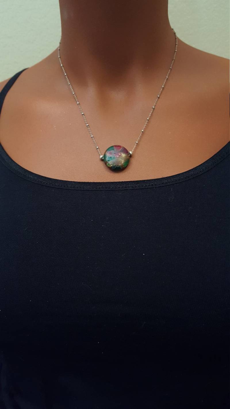 Mehrfarbige Stein Halskette von SWearJewelry