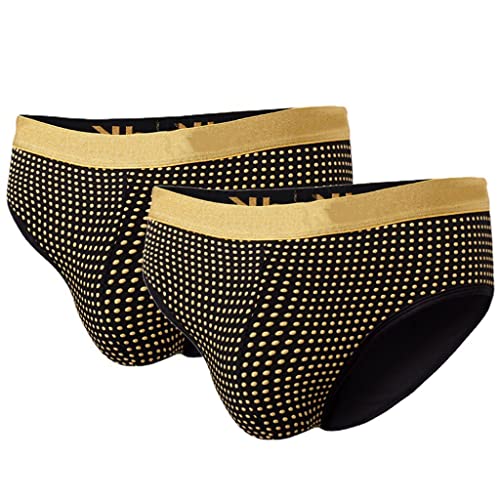 SXLLZSLC 2 Packungen Vergrößerung Unterhose für Männer Physiologische Boxer-Shorts Turmalin Prostata Magnetfeldtherapie Unterwäsche von SXLLZSLC