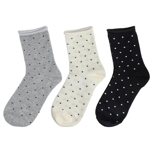 SXQLYH 3 Paar Rüschen Socken Damen Baumwollsocken Punkte Weiche Bequeme Atmungsaktive Strick Socken Lässig Knöchelsocken Knöchel Gestrickt Wadenstrümpfe SXQLYH 3 Paar Rüschen Socken Damen Baumwollsocken Punkte Weiche Bequeme Atmungsaktive Strick Socken Lässig Knöchelsocken Knöchel Gestrickt Wadenstrümpfe von SXQLYH