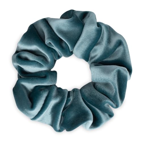 SXQLYH Haargummi Scrunchie Samt Velvet Elastics, Große Haargummi Dickes Weiches Bequemes Samthaargummi, Scrunchies Zopfgummi Pferdeschwanz Halter Hair Bobbles für Damen Dickes Langes Haar (Blau) von SXQLYH