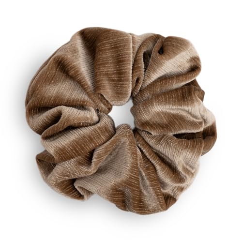 SXQLYH Haargummi Scrunchie Samt Velvet Elastics,Große Haargummi Dickes Weiches Bequemes Glänzender Samthaargummi,Scrunchies Pferdeschwanz Halter Haar Bobble für Damen Dickes Langes Haar (Kaki) von SXQLYH