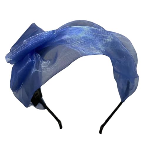 Elegantes Haarband mit hohem Totenkopf, Netz-Fliege, Stirnband, französisches Netz, Spitze, Haarreif für weibliche Teaparty-Haarformung von SXRQ