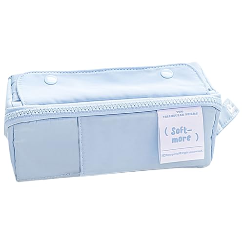 Mehrzweck-Federmäppchen, großes Fassungsvermögen, ausziehbare Tasche, Canvas-Tasche, Make-up-Aufbewahrungstasche für Mädchen und Frauen, tragbares Schreiben, Baysalt von SXRQ