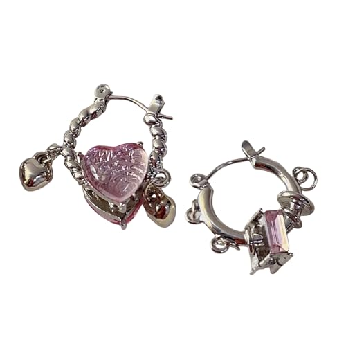 Modische Herz-Ohrringe mit Retro-Charm-Legierung, Designs für Mode-Enthusiasten, die nach bequemem Tragen suchen, Modeschmuck für Partys von SXRQ