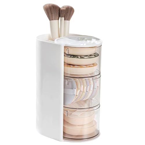 Modischer Kosmetikkoffer 2-in-1 Make-up-Pinsel und Schwamm-Organizer, Kosmetikhalter für Zuhause und Reisen von SXRQ