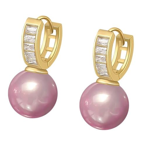 Natürliche Süßwasserperlen-Ohrstecker mit weichem Glanz und stabilen Kupfermaterialien für den Alltag oder besondere Anlässe, modische Damen-Ohrringe von SXRQ