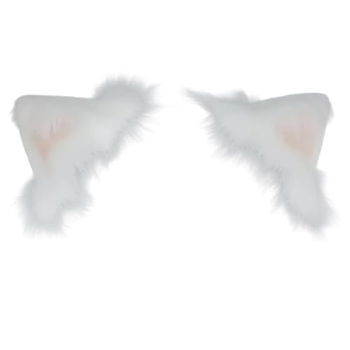 Realistisches Wolfsohr-Haarband, wiederaufladbar, für Damen, Teenager, Stirnbänder für Film-Enthusiasten, Anime-Themen, Versammlungen, Haarband von SXRQ