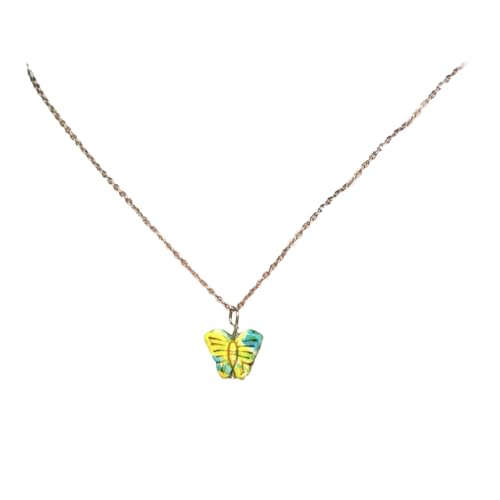 SXRQ Verstellbare Libellen-/Schmetterlings-Charm-Halskette, vielseitige, dünne Kette, Schmuck für Frauen und Mädchen, modisches Accessoire, verstellbare Libellen/Schmetterlingskette, Einheitsgröße von SXRQ