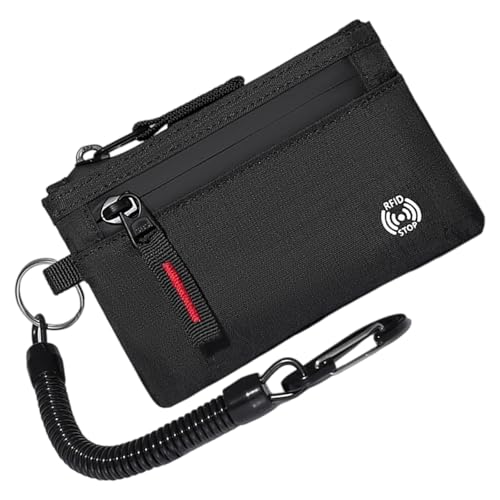 Simple Change Purse Stylish Coin Small Wallet Card Case Credit Card Holders Water Resistant for Travel Simple Coin Water Resistant Change Credit Card Holders, B von SXRQ