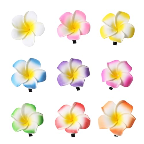 Strand-Haarspangen-Set mit 36 bunten Kunstharz-Klammern für Damen, Mädchen, Outdoor-Reise, Haarstyling, unverzichtbare Kopfbedeckung, Blumen-Haarnadeln von SXRQ