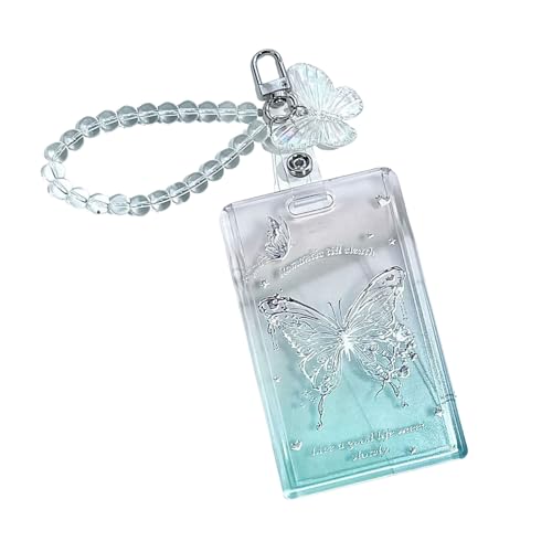 Transparente Schutzhülle mit Schiebeverschluss zum Organisieren und Schützen Ihres modischen Kartenschutzes, B von SXRQ