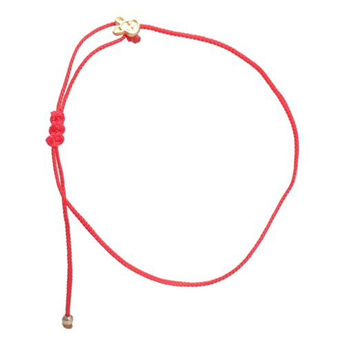 Verstellbares chinesisches Zeichen Tieranhänger Glücksbringer rotes Seil Damen Neujahrsschmuck Geschenk Anhänger Armbänder von SXRQ