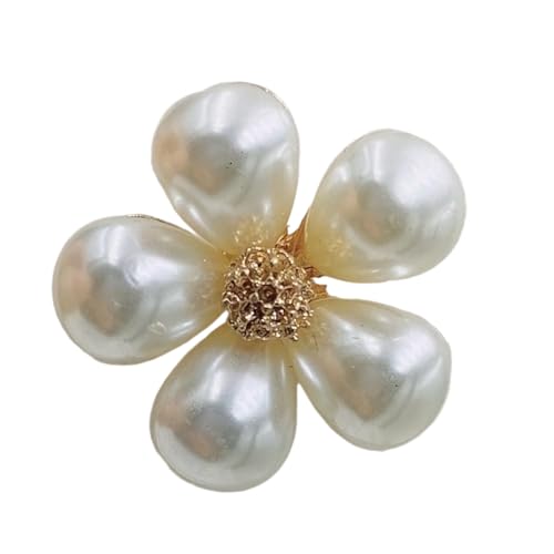 Zarte Strass-Brosche mit Schmetterling und Blume mit glänzenden Perlen in der Mitte und zeitloser Mode-Anziehung für Partys, luxuriöse Mode-Brosche, Einheitsgröße, Wie beschrieben von SXRQ