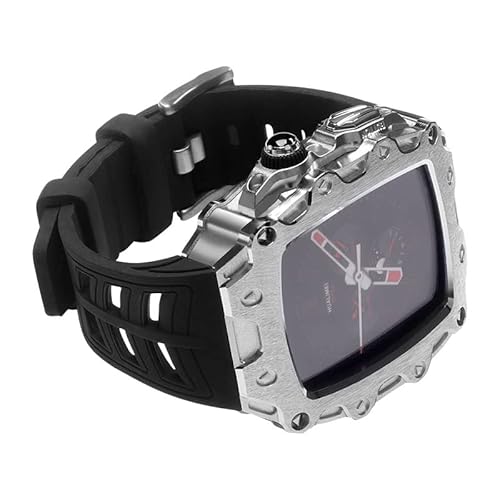 Gummi -Uhr -Gurt -Metallkoffer -Modifikation Kit , für Bandreihe 44mm 45 mm SE 9 8 7 6 5 4 Modified DIY Luxury Watchband Gummi -Uhr -Gurt -Metallkoffer -Modifikation Kit , für Bandreihe 44mm 45 mm SE 9 8 7 6 5 4 Modified DIY Luxury Watchband von SXSWCH