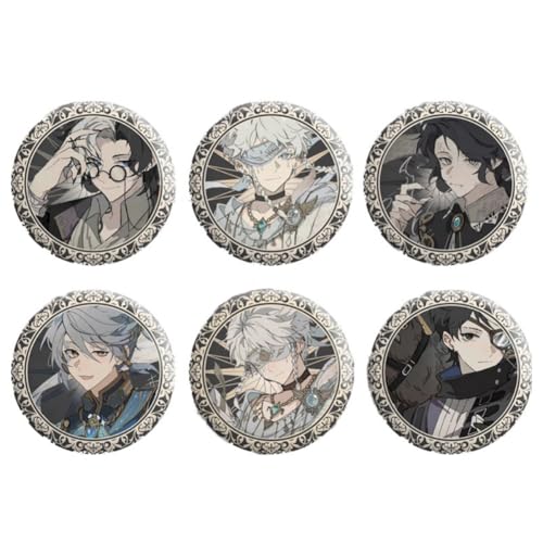 Identität V Abzeichen Regulator Jack Figur Pin Abzeichen Identität-V Brosche 6er Set von SXYNIO