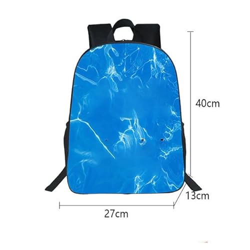 SXYNIO Blau Lock Rucksack Federtasche Set Isagi Yoichi Figur Multi-Funktions-Rucksack Doppelte Reißverschlüsse Große Kapazität Federmappe Schreibwaren Tasche Travel Daypack (B) von SXYNIO