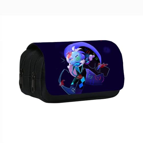SXYNIO Cookie Kingdom Federmäppchen Doppelte Reißverschlüsse Große Kapazität Stift Tasche Cookie Run Figur Multi-Funktions-Schreibwaren Fall Portable Kosmetiktasche (F) von SXYNIO