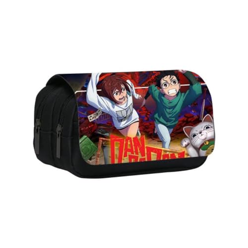 SXYNIO DAN DAN DAN Federmäppchen Doppelte Reißverschlüsse Große Kapazität Stift Tasche Ayase Momo Figur Multi-Funktions-Schreibwaren Fall Portable Kosmetiktasche (B) von SXYNIO