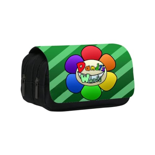 SXYNIO Dandi's World Federmäppchen Doppelte Reißverschlüsse Große Kapazität Stift Tasche Dandy Figur Multi-Funktions-Schreibwaren Fall Portable Kosmetiktasche (C) von SXYNIO