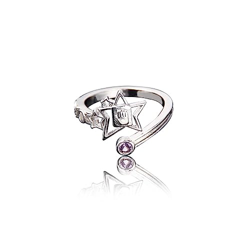 SXYNIO JOJO Kujo Jotaro Stand Star Platin Ring Kujo Jotaro Cosplay Zubehör Ring Offener Ring von SXYNIO